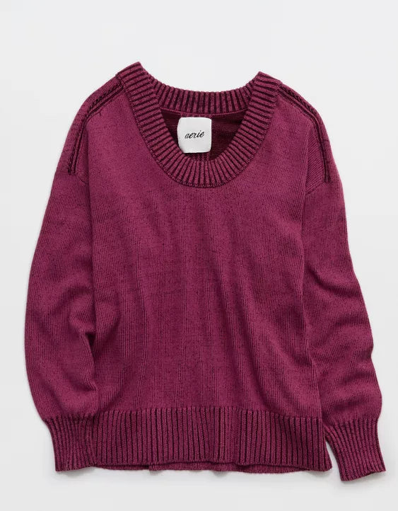 2‑Way Wear Oversized Knit Sweater